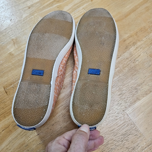 Keds sneaker coral floral print womens size 8.5 - Picture 7 of 13